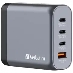 Verbatim 32203 - V GNC-140 GaN Charger 140W 3-USB-C / 1-USB-A  Çıkışa Sahiptir