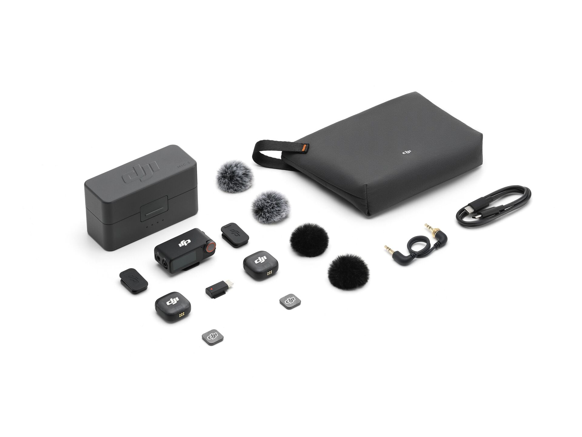 DJI Mic 3 Kablosuz İkili Yaka Mikrofonu
