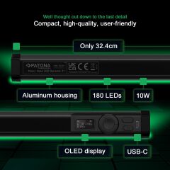 PATONA 4291 PREMIUM LED RGB Tube Photo/Video Light Led Dynamic 21