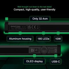 PATONA 4291 PREMIUM LED RGB Tube Photo/Video Light Led Dynamic 21