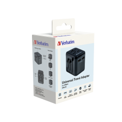 VERBATIM 49543 - UNO TRAVEL ADAPTER UTA-01 2XUSB