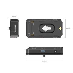 SmallRig 4340 NP-F Pil  Montaj Plakası Kiti LP-E6NH Sahte Pil Güç Kablosu  İle