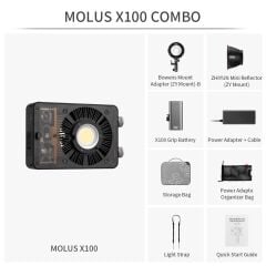 Zhiyun Molus X100 Combo 100W Taşınabilir Işık