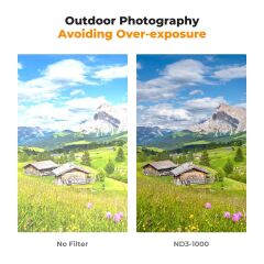 K&F Concept 82mm NANO-D SERIES (1.5-10 Stop) ND3-ND1000 Filtre