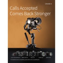 Zhiyun CRANE 4 3 Eksenli El Gimbalı / Combo