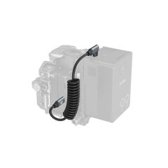 SmallRig 4792 USB-C (Düz) - USB-C (Açılı) Sarmal Veri Kablosu