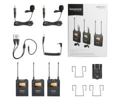 SARAMONIC UWMİC9 RX9+TX9+TX9 KIT2 UHF WIRELESS MIC