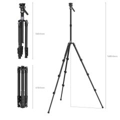 SmallRig 4221 Karbon Seyahat Video Tripod