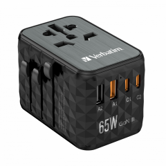 VERBATIM 32120 - V GAN3 UNIVERSAL TRAVEL ADAPTER UTA-06 65W