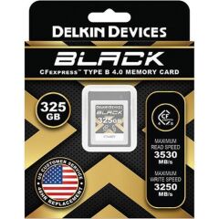 DELKIN BLACK CFEXPRESS TYPE B 4.0 MEMORY CARD 325GB