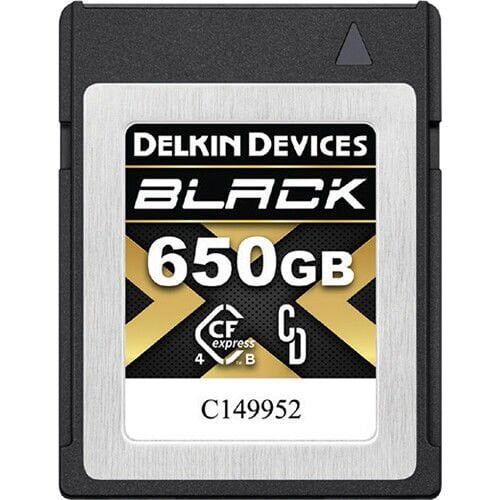 DELKIN BLACK CFEXPRESS TYPE B 4.0 MEMORY CARD 650GB