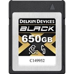 DELKIN BLACK CFEXPRESS TYPE B 4.0 MEMORY CARD 650GB
