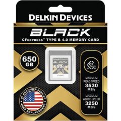 DELKIN BLACK CFEXPRESS TYPE B 4.0 MEMORY CARD 650GB