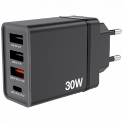 VERBATIM 49700 CHR-30EU1 USB-CHARGER 30W BLACK