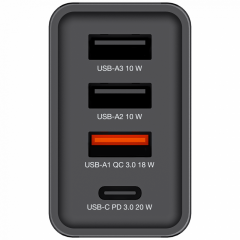 VERBATIM 49700 CHR-30EU1 USB-CHARGER 30W BLACK