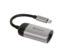VERBATIM 49146 - USB-C TO GIGABIT ETHERNET ADAPTER 10cm CABLE