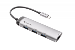VERBATIM 49147 - USB-C MULTIPORT HUB 4-PORT USB 3.2 GEN 1 TYPE A