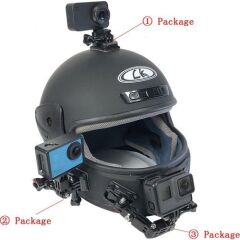 OEM Marka GP11 Aksiyon Kameraları için Kask Bağlantı Aparatı Seti (K2)