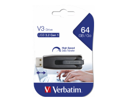 VERBATIM 49174 - 64GB STORE 'N' GO V3 USB 3.2 GEN 1 DRIVE