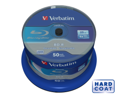 VERBATIM 43838 - BD-R SL SATALIFE 25GB 6X 50 PACK