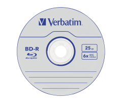 VERBATIM 43838 - BD-R SL SATALIFE 25GB 6X 50 PACK