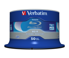 VERBATIM 43838 - BD-R SL SATALIFE 25GB 6X 50 PACK