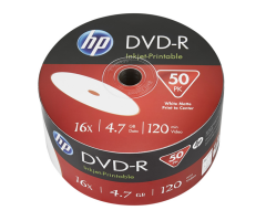 HP DVD-R IJ 16X 4.7GB 50PACK (DME00070WIP-3) - 69302