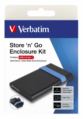 VERBATIM 53106 - 2.5'' STORE 'N' GO ENCLOSURE KIT USB 3.2 GEN 1