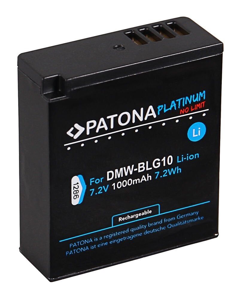 PATONA 1286 Platinum Battery f. Panasonic DMW-BLG10