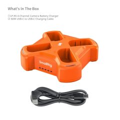 SmallRig 4838 LP-E6NH 4 Kanallı Kamera Pil Şarj Cihazı