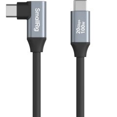 SmallRig 4790 USB-C (Düz) - USB-C (Açılı) Veri Kablosu (35 cm)