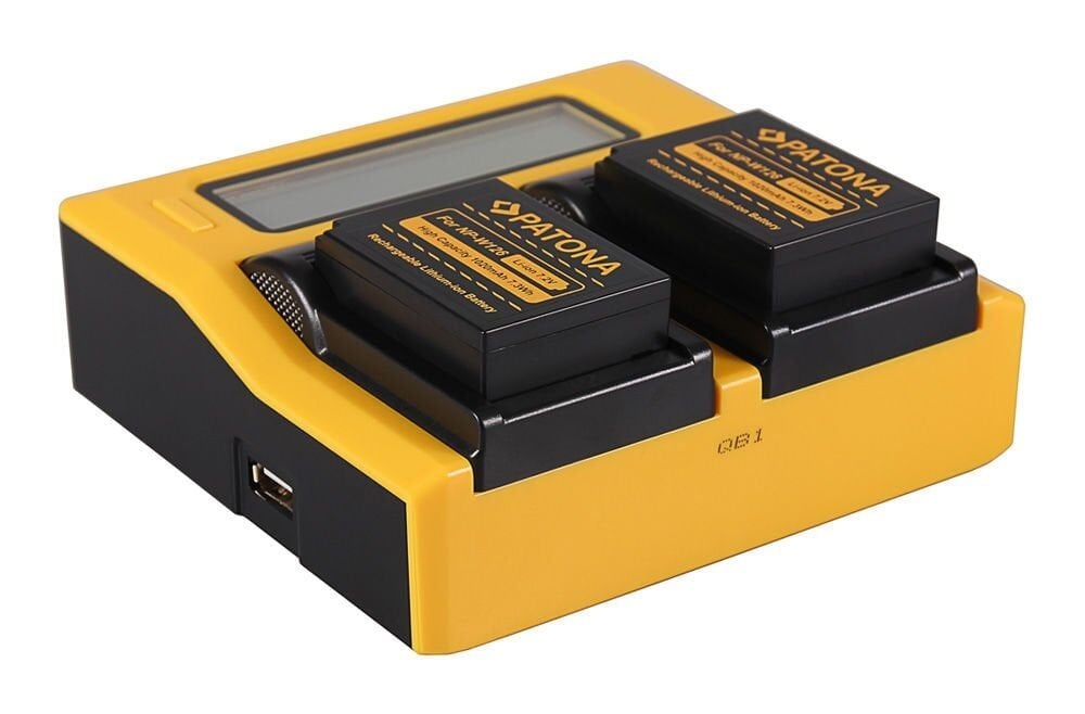 PATONA 7645 DUAL LCD USB CHARGER FOR NP-W126