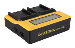 PATONA 7525 DUAL LCD USB CHARGER FOR NP-F970