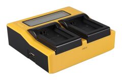 PATONA 7580 DUAL LCD USB CHARGER FOR NP-FW50