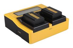 PATONA 7580 DUAL LCD USB CHARGER FOR NP-FW50