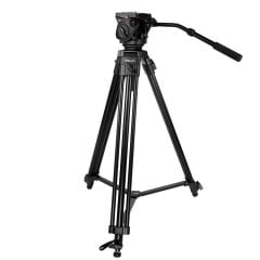 KINGJOY VT-2100L Video Tripod + VT-3520 Video Başlığı - ÇANTALI KİT
