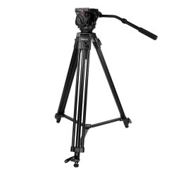 KINGJOY VT-2100L Video Tripod + VT-3520 Video Başlığı - ÇANTALI KİT
