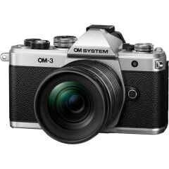 OLYMPUS OM SYSTEM OM-3 BODY SILVER + 12-45mm F4 PRO Kıt  V210051SW000