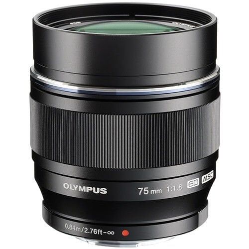 OLYMPUS LENS 75MM 1.8 M.ZUIKO BLACK V311040BW000