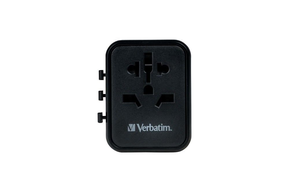 VERBATIM 49544 - UTA-02 UNIVERSAL TRAVEL ADAPTER PD20W / QC / 1xUSB / 1xType-C