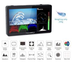 FEELWORLD F6 PLUS 6 inç  3D LUT Kamera  Alan Monitörü 1920x1080 HD 4K HDMI