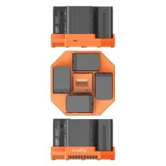 SmallRig 4834 NP-F970 4 Kanallı Kamera Pil Şarj Cihazı ve 4 Pil Takımı