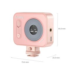SmallRig 4786 Vibe P96 Pro Mini Bi-Color Video Işığı (Pembe)