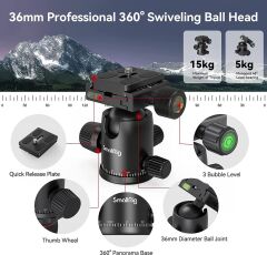 SmallRig 3474C CT-20 Alüminyum Alaşımlı Tripod