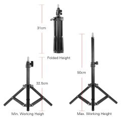 Andoer  D4304 50cm Alüminyum Alaşımlı Mini Işık Standı
