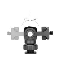 Andoer D8053 Monitör LED Işık Montaj Mini Top Kafası