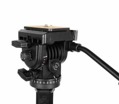 KINGJOY MP208F Monopod + VT-1510 Video Kamera Tripod Başlığı + M3 360° Dönebilen Monopod Tabanı