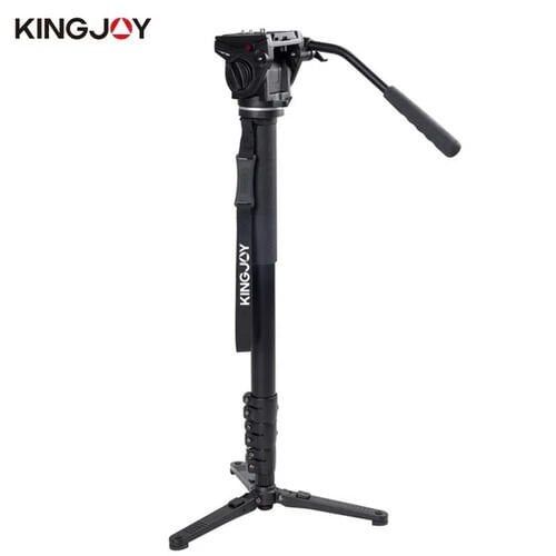 KINGJOY MP3008F Monopod + VT-3510 Video Kamera Tripod Başlığı