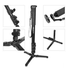 KINGJOY MP4008F Monopod + KH-6750 Video Kamera Tripod Başlığı
