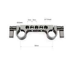 SmallRig 2061 Süper Hafif 15 mm Raylı Blok (2'li Paket)